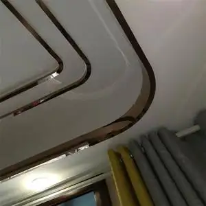 不锈钢线条吊顶装修条弧形圆形u型收边条金色圆弧圆角天花装饰条