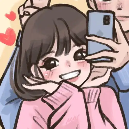 插画情侣头像 画师:may_呆