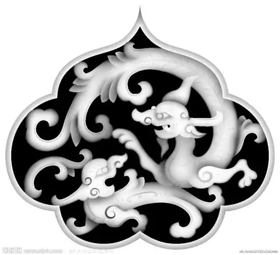 草龙浮雕图案