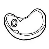 肉片的简笔画法