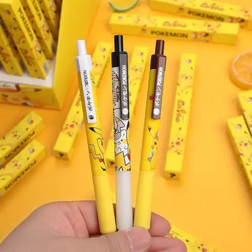 新款皮卡丘盲盒笔ins中性笔按动动笔学生考试专用潮玩盲盒