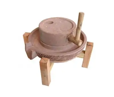 手摇小石磨红石