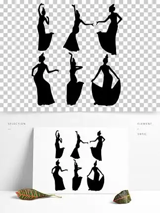 【傣族舞剪影】图片免费下载_傣族舞剪影素材_傣族舞剪影模板-千图