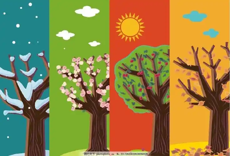 美术兴趣班:《四季树》🌳 - 美篇