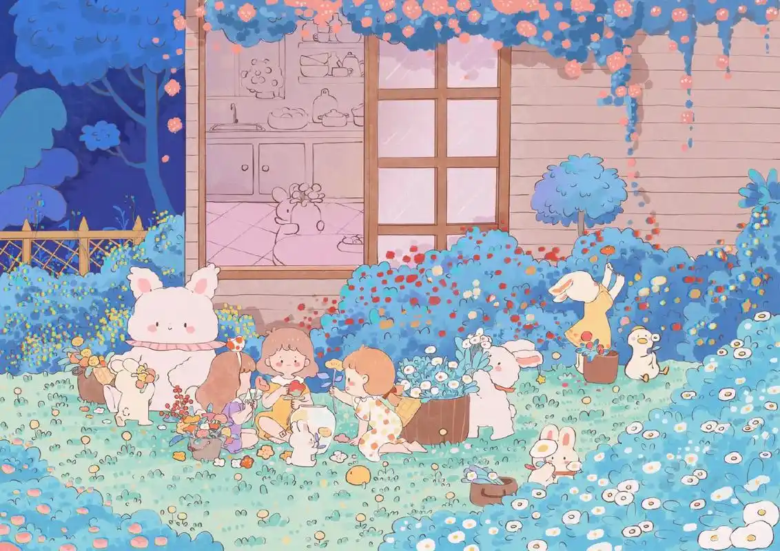 这么可爱的ipad电脑壁纸谁会拒绝呢～#电脑壁纸 #治愈 #插画