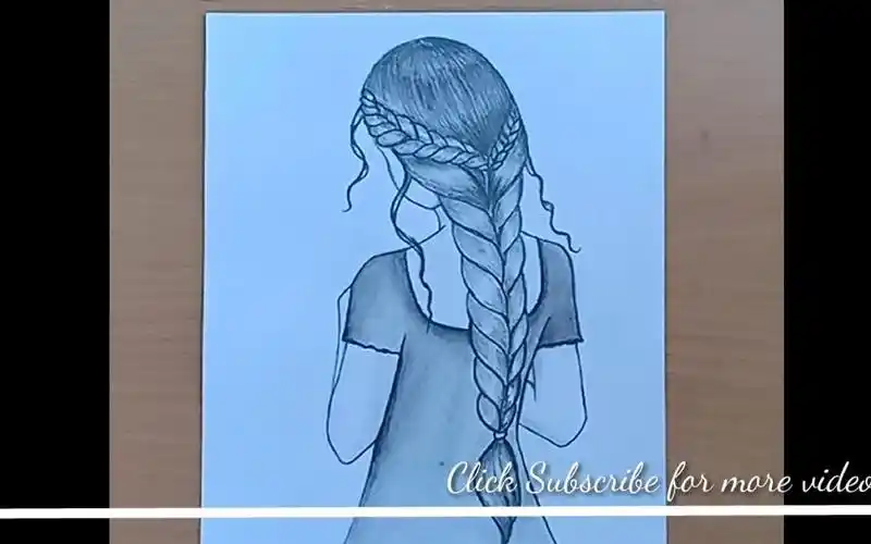 【手绘】教你如何画梳着马尾辫女孩的背影