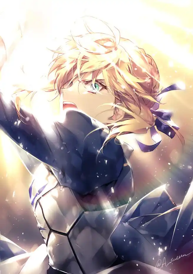 画师笔下的fate系列,霸气的亚瑟王我喜欢!