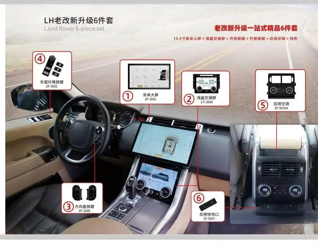 路虎揽胜行政/运动内饰中控升级.路虎揽胜行政/揽胜运动 内饰 - 抖音