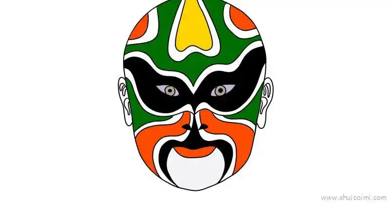脸谱儿童画怎么画脸谱简笔画画法