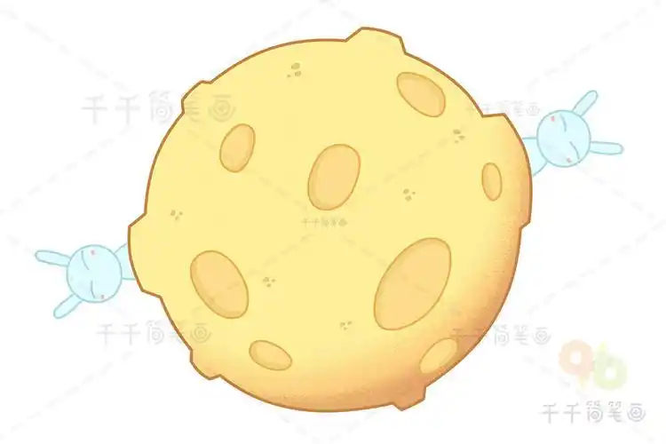 月球简笔画简单好学