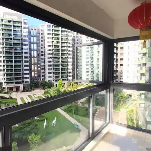 窗户全景上下折叠推拉玻璃玻璃窗铝合金电动升降无框阳台窗