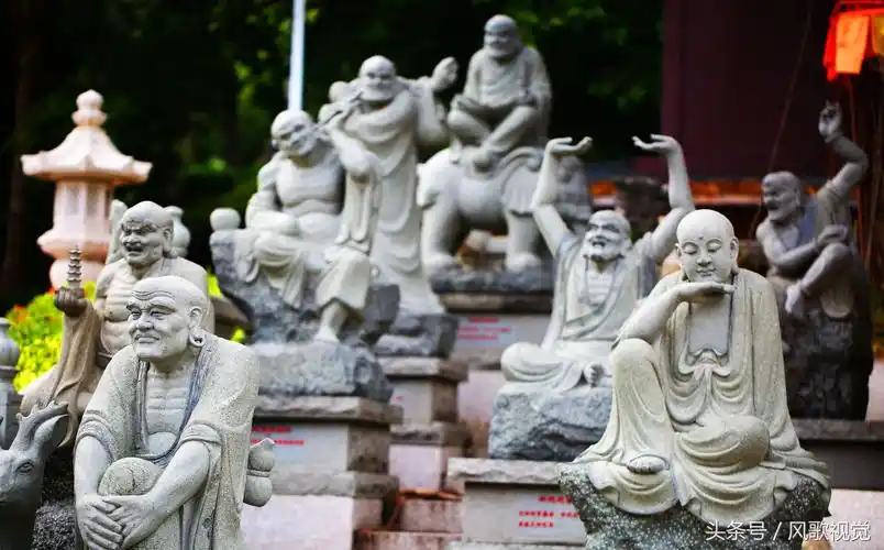 三亚惊现十八罗汉雕像,佛教中的十八罗汉真实身份到底是什么呢