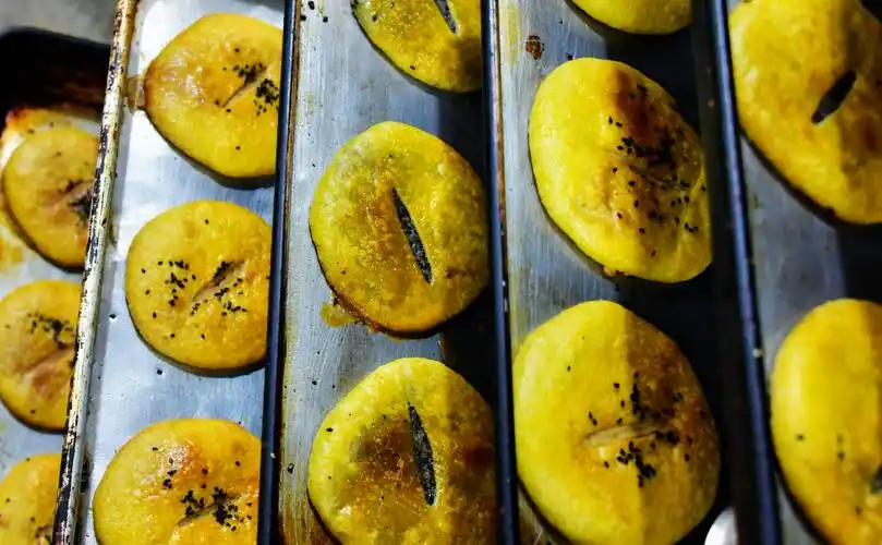 麦饼飘香迎中秋,传统手推麦饼,无锡锡山区锡北镇八士云清麦饼店