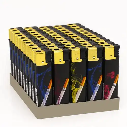 一次性电子喜峰打火机批发厂家直销广告机加厚909半包画苹果中华