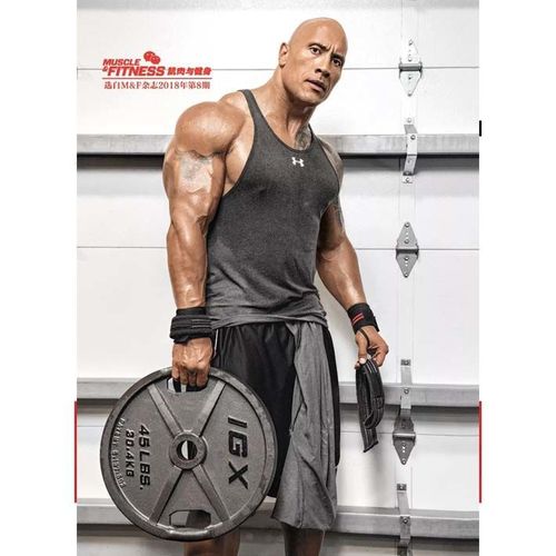 道恩·强森健美先生健身男大块肌肉男健身房体育室猛男励志海报34