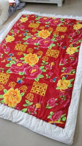 自己喜欢的大花棉被