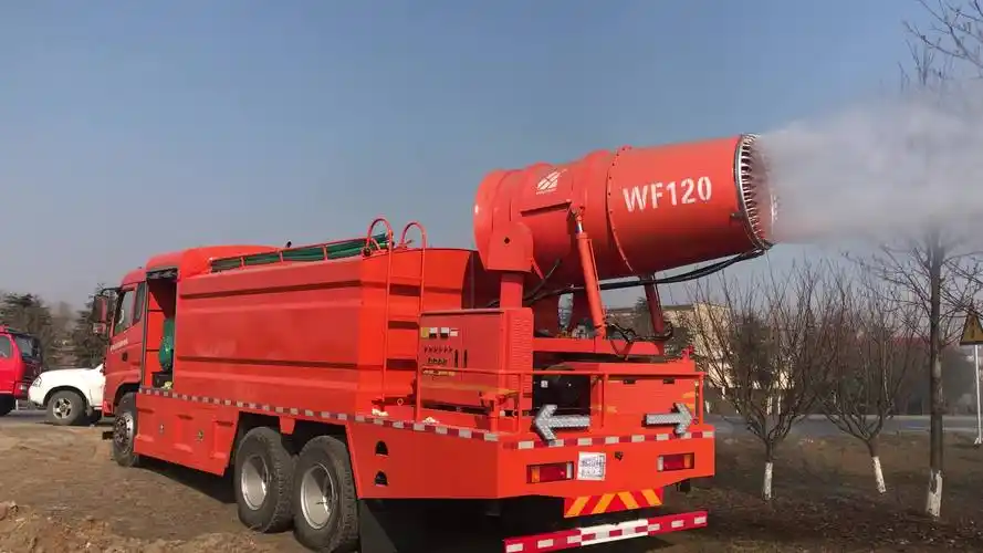 120米100米雾炮车工作视频多功能25吨抑尘车雾霾车图片