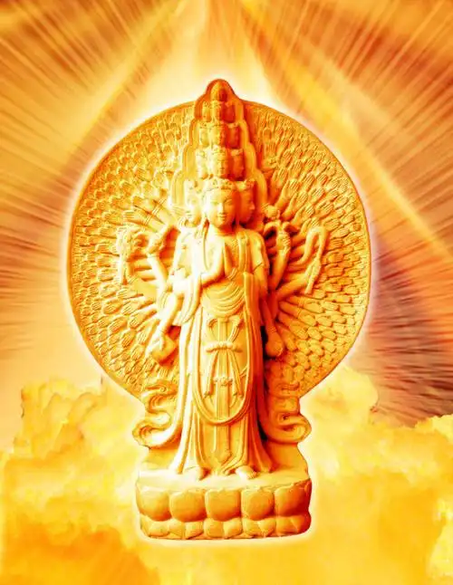 金身千手观音psd分层素材源文件