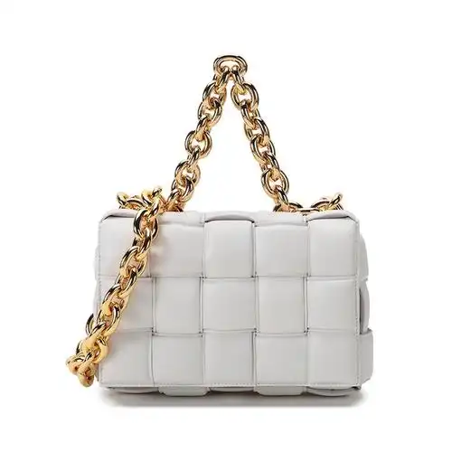 【奢品】宝缇嘉bottega veneta bv女士羊皮编织手提单肩斜挎包链条包