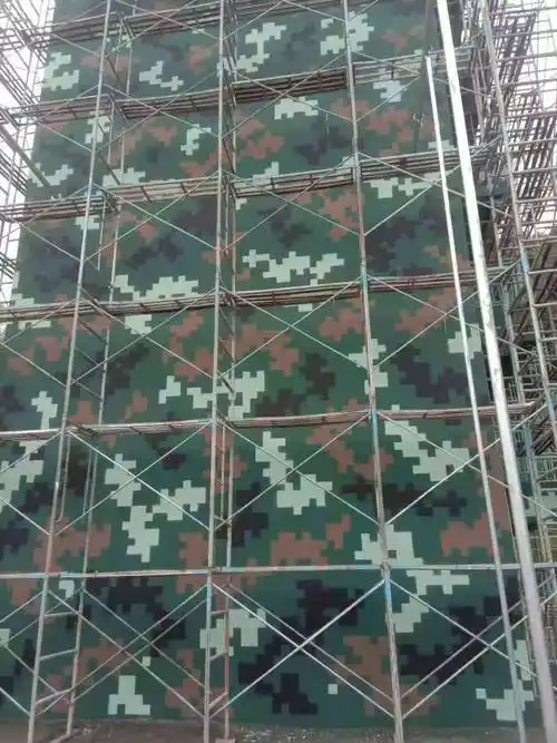 丰满数码迷彩-部队攀爬楼数码喷涂迷彩资料-数码迷彩喷涂施工队