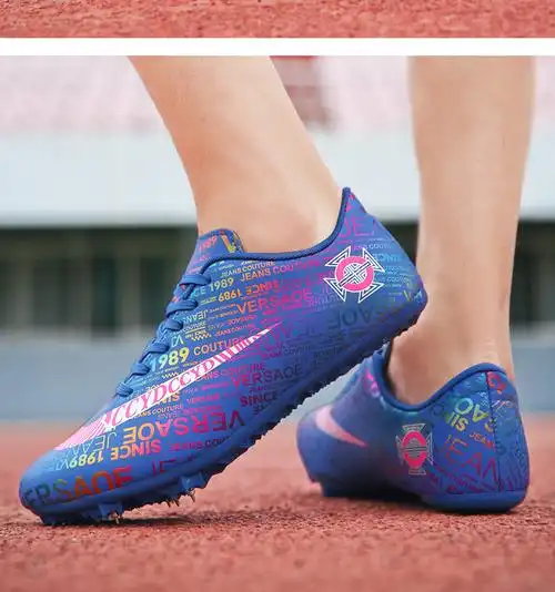 天赐之翼苏炳添同款100米田径钉鞋短跑男女鸳鸯精英跑钉子鞋鸳鸯月白t