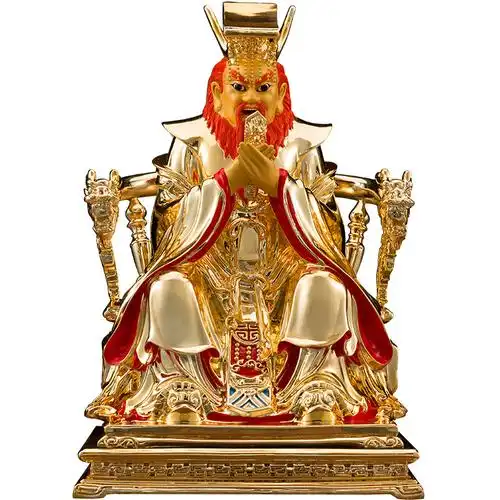 神像台湾纯铜金龙金龙王王爷道教龙王摆件供奉摆件