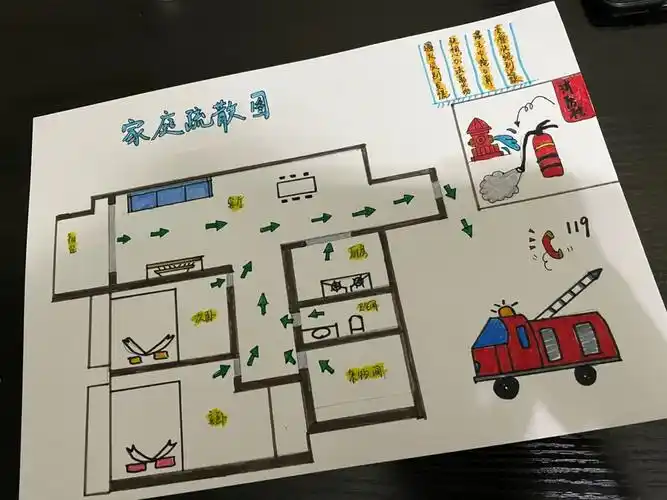 家庭疏散逃生图