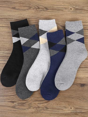 浪莎男士袜子纯棉加厚款加绒保暖秋冬季中筒抗寒冬天全棉毛巾长袜