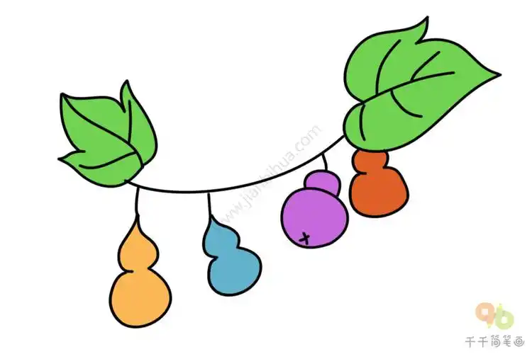 儿童画 葫芦简笔画图片大全
