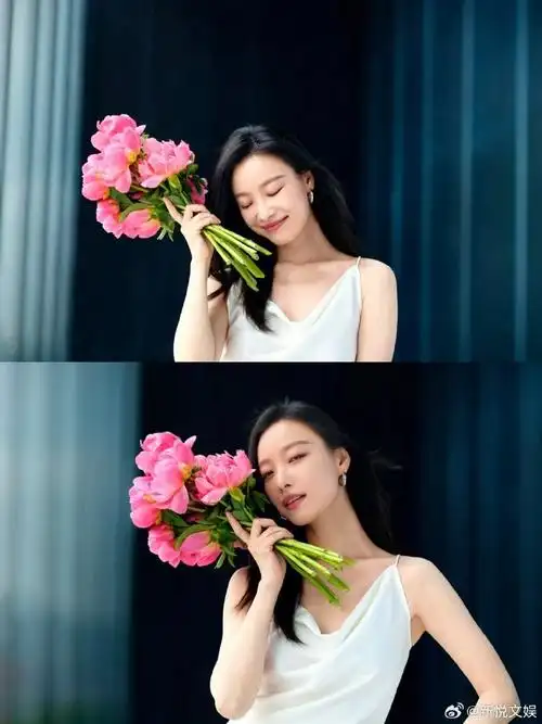 家人们谁懂倪妮这个捧着花笑容的含金量啊,温柔又带着无限的生命力!