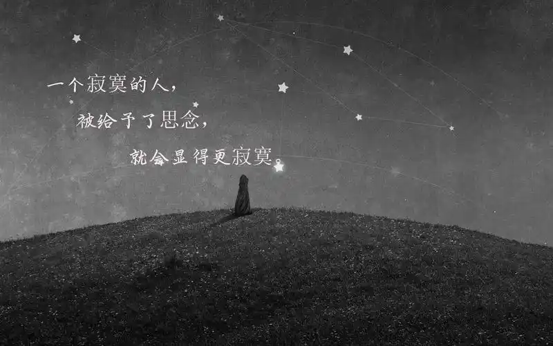 你说孤独伤心应该是有体会