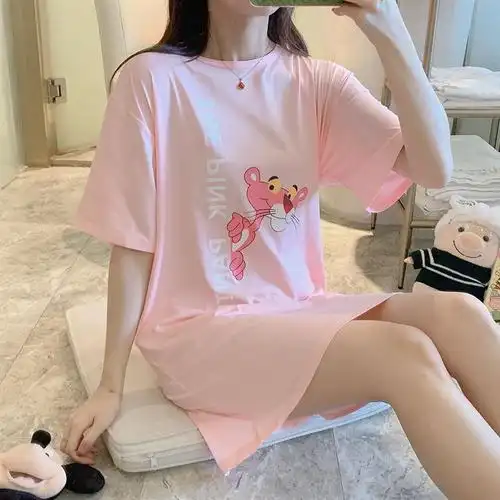 睡衣女夏睡裙女夏季睡衣可爱学生卡通甜美少女家居服短裙薄叮当猫