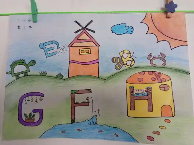 字母创意画优秀 写美篇     兴趣是最好的老师,为了更好地创造英语