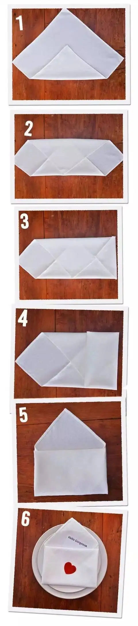 7款餐巾叠法,让餐桌更具诗意