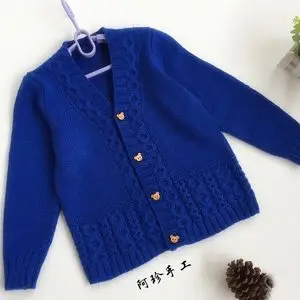 男童棒针秋冬实用开衫-编织人生移动门户