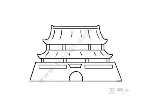 故宫的简笔画故宫的简笔画大全图片