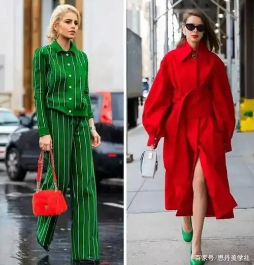 "红配绿,看不了","红配绿,不堪入目"等等,其实人们对红色和绿色一直有