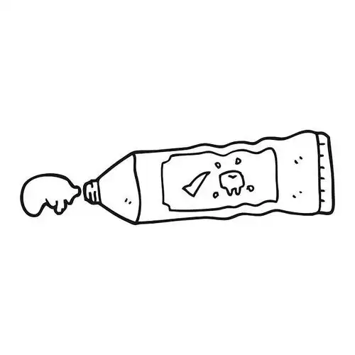 黑白,卡通,牙膏_高清图片_全景视觉