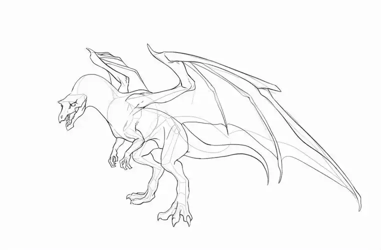 怎么画神话火龙王教你绘制动漫神话里的火龙画法思路