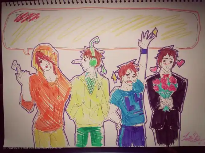 黄少天刘小别卢瀚文杜明从左往右,迷之画风别在意233 2014-05-13