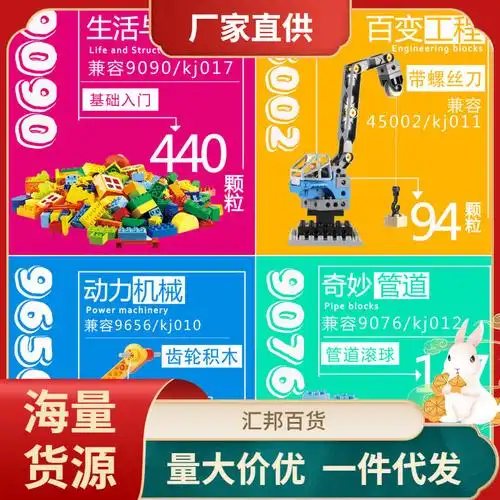 兼容乐高国产积木套装9686 9656 45002 9090早教教具一二级考级