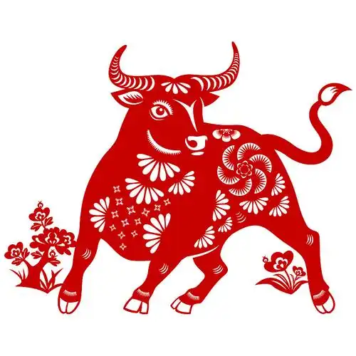 岁次牛年剪纸图片下载