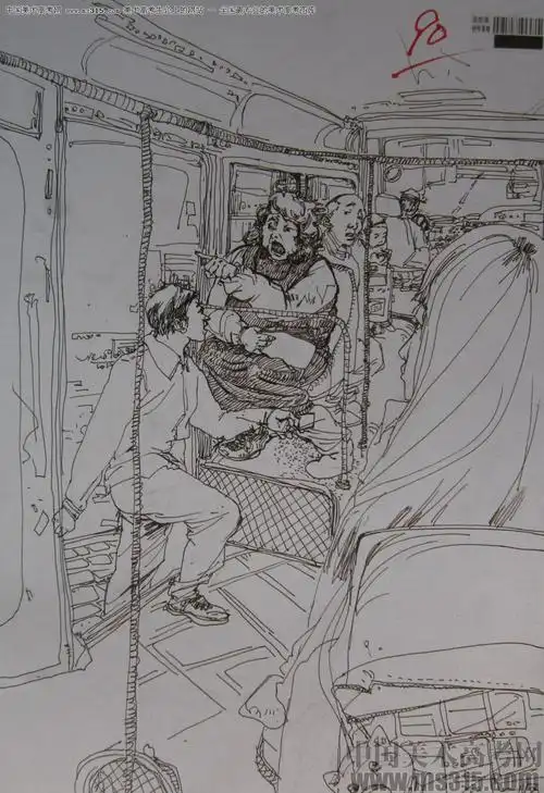 2015年四川美术学院速写高分卷60