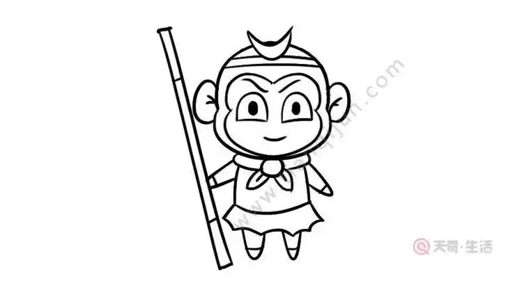 孙悟空怎么画孙悟空简笔画