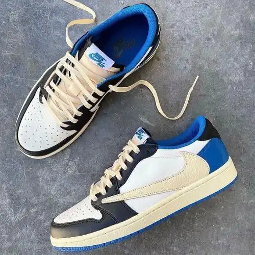 官网同款aj倒钩板鞋藤原浩闪电联名ts百搭情侣休闲鞋低帮男女滑板鞋子