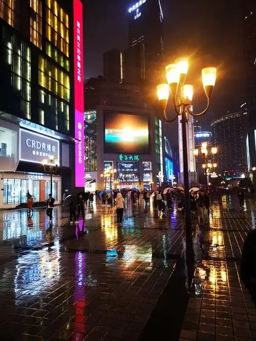 迷人的重庆夜街景