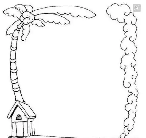 边框简笔画 - 简单简笔画