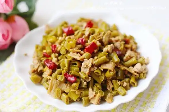 开胃酸豆角肉末