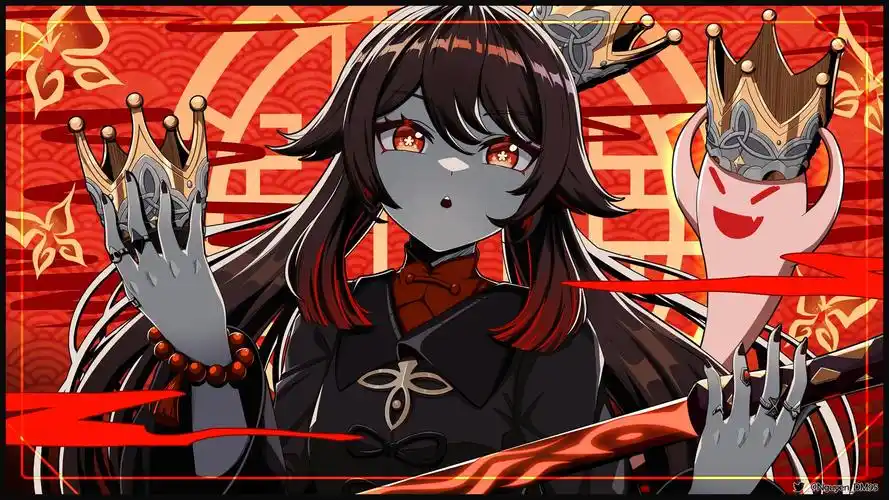 原神胡桃有哪些好看的无水印高清壁纸? - 知乎