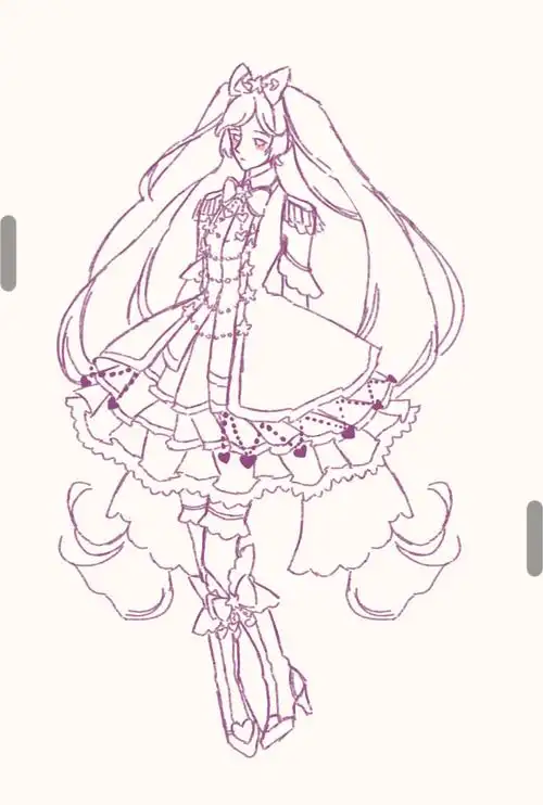 这次又画了真中啦啦,服装稍微改变了下